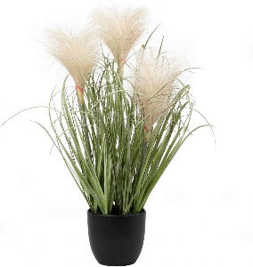 Planta artificiala Briful, matase/plastic, verde/negru, 43,9 cm
