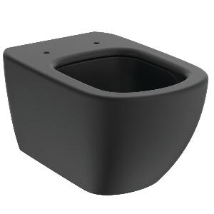 Vas WC suspendat Ideal Standard Connect Tesi AquaBlade negru mat