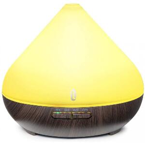Difuzor aroma ultrasunete TaoTronics, 13 W, 300 ml, 30 ml/h, LED 7 culori, oprire automata