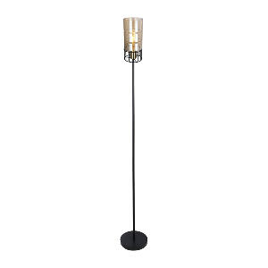 Lampadar Ideal, 40 W, 1 x E27, 1500 mm, metal, abajur sticla, IP20, Negru/Bronz