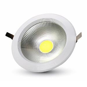 Spot LED incorporabil, 10 W, temperatura culoare alb cald, 1200 lm, alb