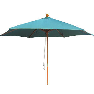 Umbrela pentru terasa WH6618, rotunda, structura lemn, D 300 cm, verde