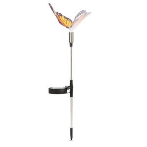 Lampa solara LED Garden of Eden, 650 x 150 x 130 mm, autonomie 6-8 h, 200 mAh, metal/plastic, lumina alb rece, model fluture