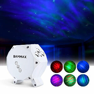 Proiector Bammax, LED, plastic, alb, 10,5 x 9 x 14 cm